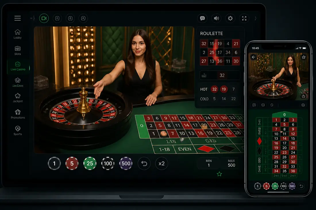 Casino en vivo con crupieres por streaming